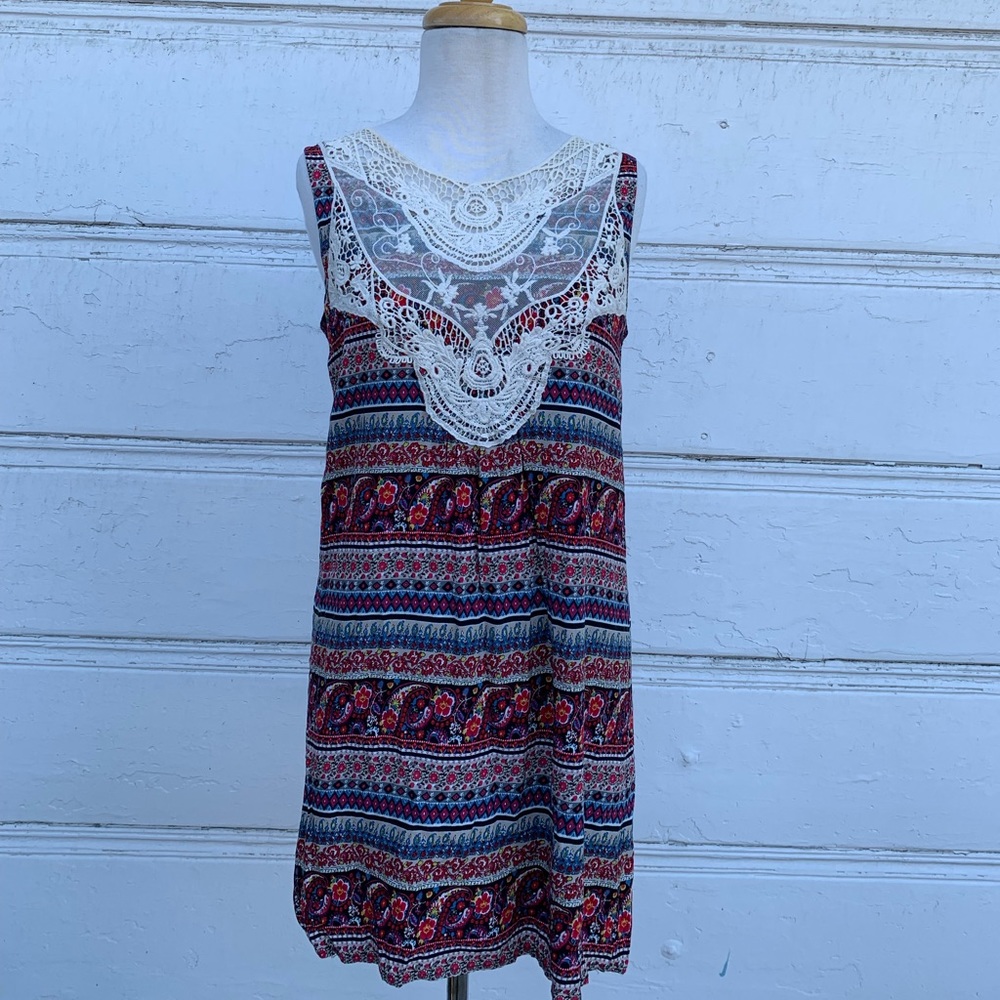 Crescent “Sage” Mini Dress Size Medium Petite